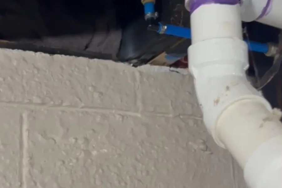 Damaged pipe section and wet wall cavity from a burst line for Plumber on Heil Ave, Fountain Valley CA in Heil Avenue Area near the service area.