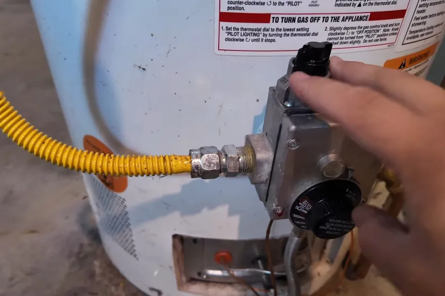 Residential water heater being installed with new connections for Plumber in Westminster, CA in Westminster near the service area.