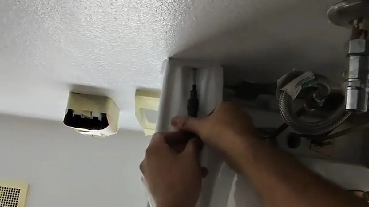 Sink faucet and supply connection being repaired for Faucet & Fixture Installation in Fountain Valley, CA in Fountain Valley