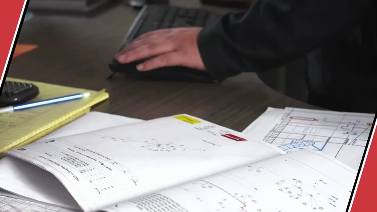 Technician reviewing plumbing plans on a clipboard for When Plumbing Work Needs a Permit in Fountain Valley in Fountain Valley