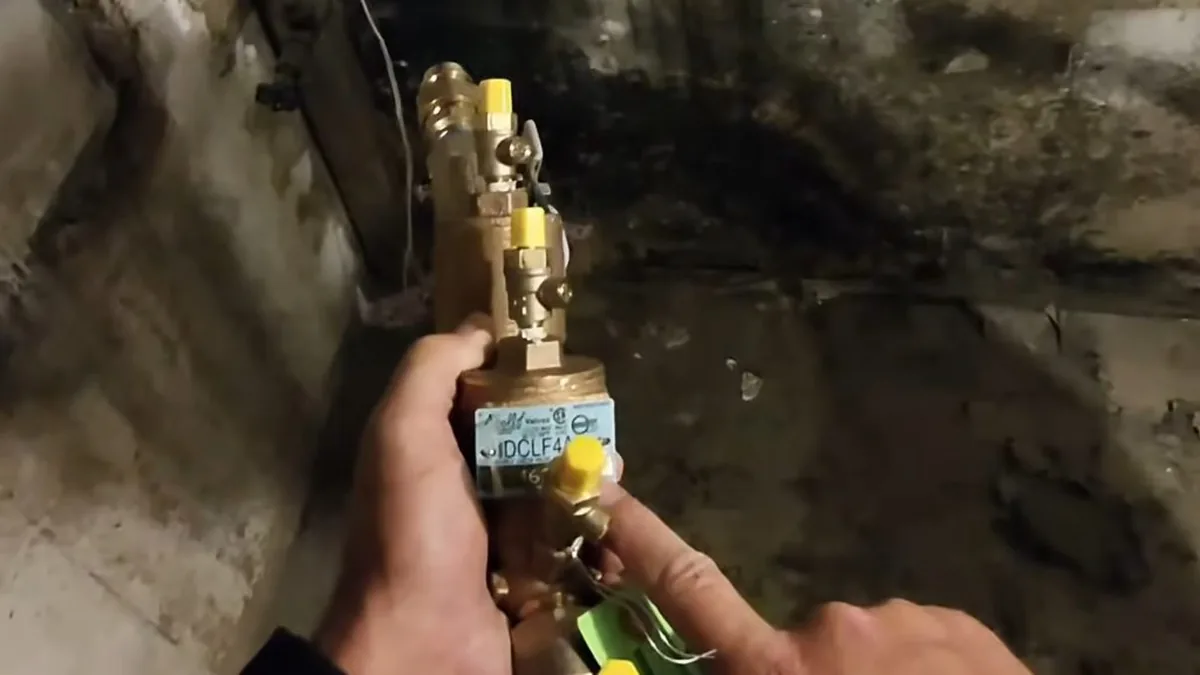 Technician testing a backflow prevention assembly for Backflow Testing in Fountain Valley, CA in Fountain Valley