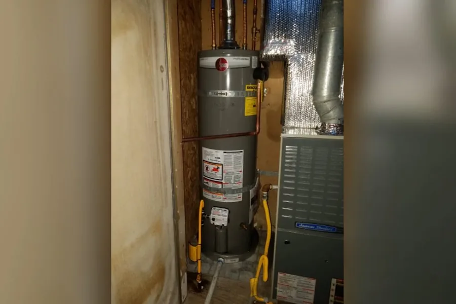 Water heater repair at the gas and water supply connections for Water Heater Lifespan in Hard-Water Homes in Fountain Valley