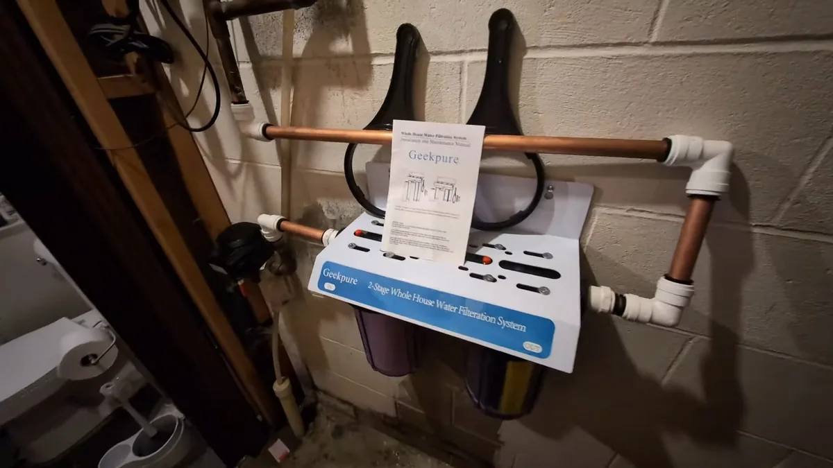 Whole-house water filtration system and piping connections for Plumber on Magnolia St, Fountain Valley CA in Magnolia Street Area